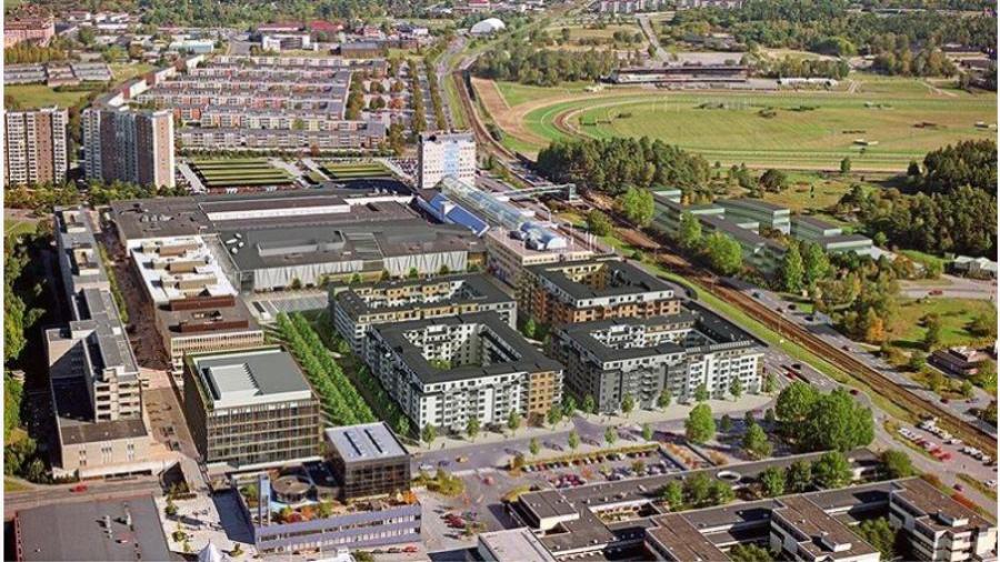 Perspektivbild på Täby Centrum